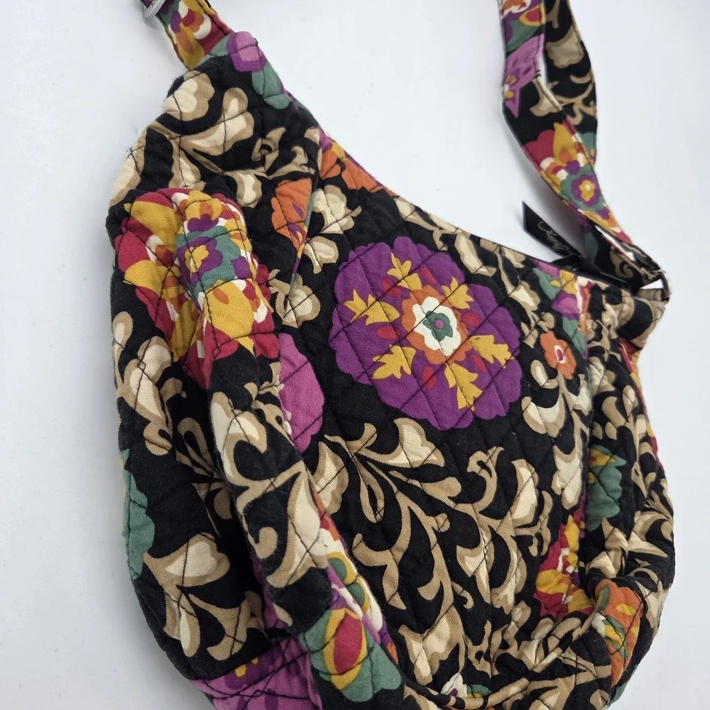Vera Bradley Crossbody Shoulder Bag Floral Quilted Cotton Magnetic Front Pocket